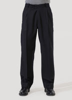 Double Pleated Pants — Black