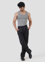 Grey Ribbed Tank Top