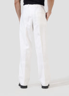 Double Pleated Pants — White