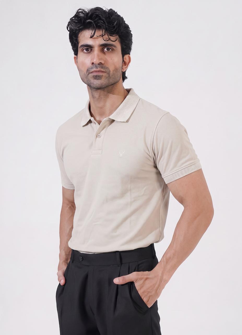 Beige Polo Shirt