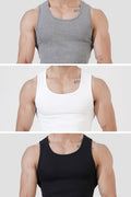 Tank Top Combo – White, Black, Grey